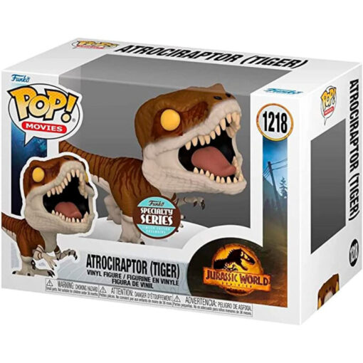 Pop Figura Jurassic World 3 Atrociraptor Tiger Esclusiva Funko