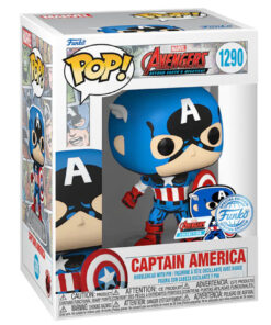 Pop Figura Marvel Los Vengadores Avengers Captain America Esclusiva Funko