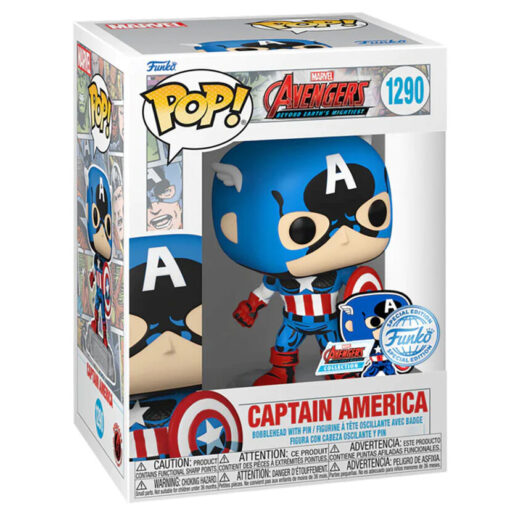 Pop Figura Marvel Los Vengadores Avengers Captain America Esclusiva Funko