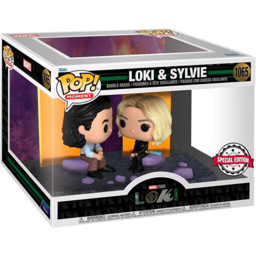 Pop Figura Moment Marvel Loki - Loki E Sylvie Esclusiva Funko