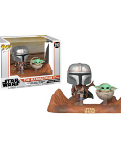 Pop Figura Star Wars Mandalorian - The Bambino E Mandalorian Funko