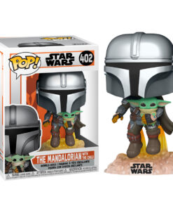 Pop Figura Star Wars The Mandalorian Mando Flying Con Jet Pack Funko