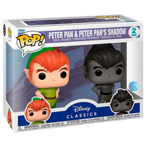 Pop Pack 2 Figures Disney Peter Pan - Peter Pan & Peter Pans Shadow Esclusiva Funko