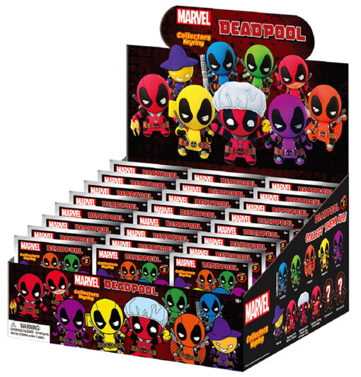 PORTACHIAVI CLIP DEADPOOL SERIE 2 DISPLAY 24PZ MARVEL - GADGET