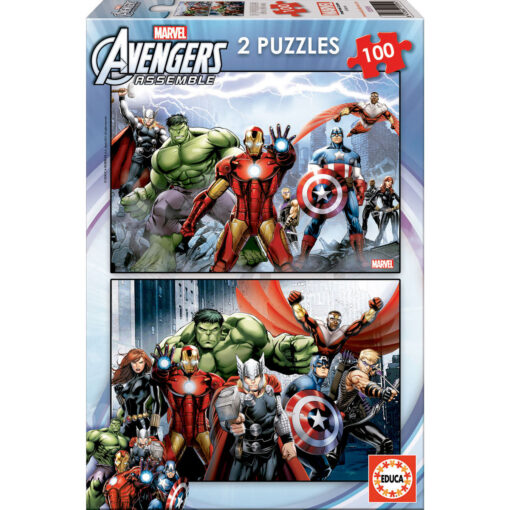 Puzzles Vengadores Avengers Marvel 2x100 Educa Borras