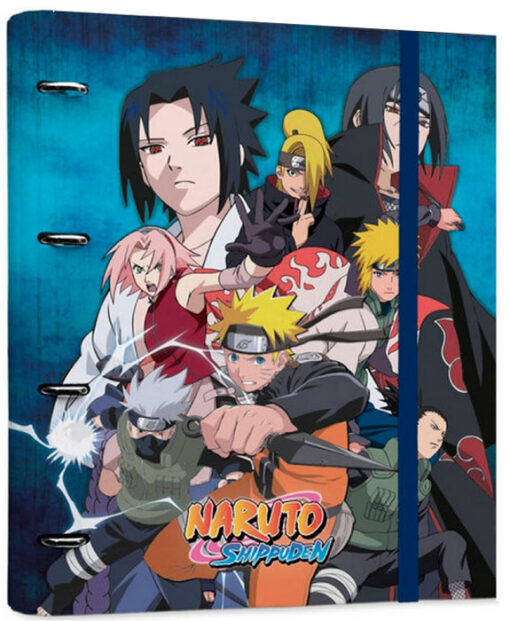 RACCOGLITORE AD ANELLI PREMIUM A4 NARUTO ANIME - CANCELLERIA/SCUOLA