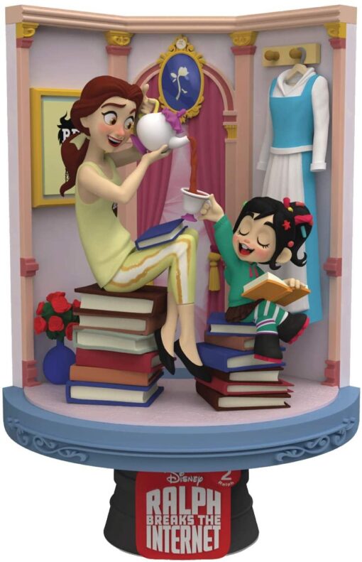 Ralph 2 Statua Belle & Vanellope D-Stage Diorama Figura 15 cm Beast Kingdom