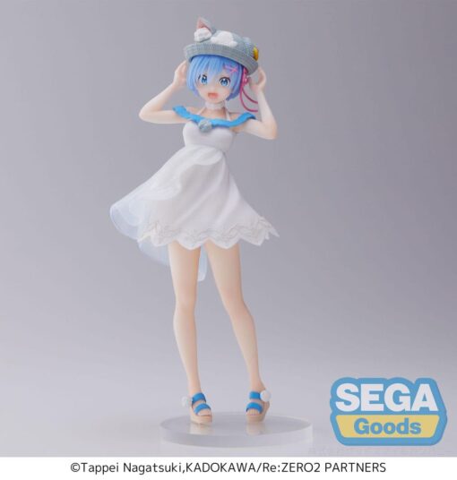 Re:zero -starting Life In Another World- Luminasta Pvc Statua Rem -nyatsu Day- 19 Cm Sega