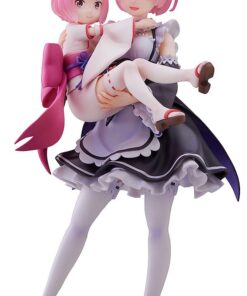 Re:zero Starting Life In Another World Pvc Statua 1/7 Ram & Childhood Ram 23 Cm Sega