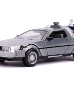 Ritorno Al Futuro Ii Hollywood Rides Diecast Model 1/24 Delorean Macchina Del Tempo Jada Toys