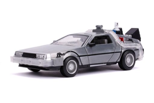 Ritorno Al Futuro Ii Hollywood Rides Diecast Model 1/24 Delorean Macchina Del Tempo Jada Toys