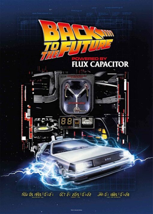 Ritorno Al Futuro Puzzle Delorean Flusso Canalizzatore 1000 Pezzi Sd Toys