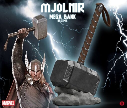 SEMIC MARVEL THOR'S MJOLNIR MEGA BANK SALVADANAIO