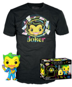 Set Figura Pop & Tee Dc Comics Batman Joker Esclusiva Funko