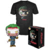 Set Figura Pop & Tee Dc Comics The Joker Esclusiva Funko