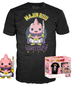 Set Figura Pop & Tee Dragon Ball Z Majin Buu Esclusiva TAGLIA M Funko