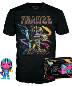 Set Figura Pop & Tee Marvel Infinity Saga Thanos Esclusiva Funko