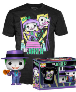 Set Figura Pop & Tee Tg S Dc Comics Batman The Joker Funko