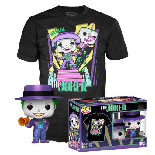 Set Figura Pop & Tee Tg S Dc Comics Batman The Joker Funko