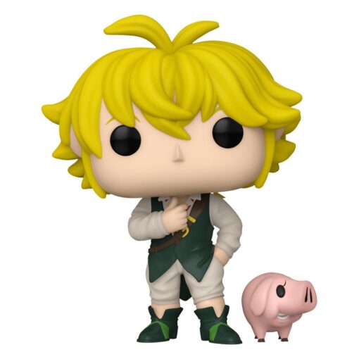 Seven Deadly Sins Pop & Buddy! Animation Vinile Figura Meliodas W/hawk 9 Cm Funko