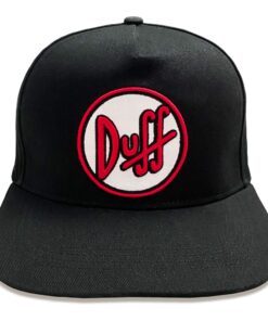 Simpsons Curved Bill Duff Logo Heroes Inc