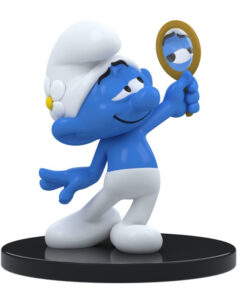 Smurfs Vanity Smurf Resin Figura Statua Puppy