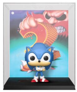 Sonic The Hedgehog 2 Pop! Game Cover Vinile Figura Sonic Heo Esclusiva 9 Cm Funko