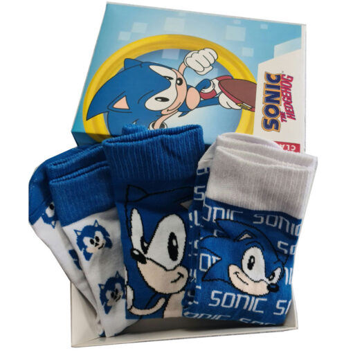 Sonic The Hedgehog Assortiti Pack 3 Calzini Adulto Sega