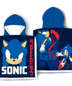 Sonic The Hedgehog Cotone Poncho Asciugamano Sega