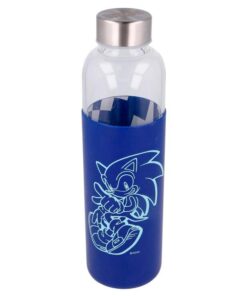 Sonic The Hedgehog Silicone Cover Bottiglia Di Vetro 585ml Stor