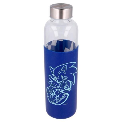 Sonic The Hedgehog Silicone Cover Bottiglia Di Vetro 585ml Stor