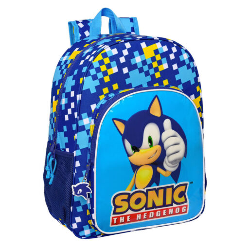 Sonic The Hedgehog Speed Regolabile Zaino 42cm Safta