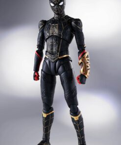 Spider-man: No Way Home S.h. Figuarts Action Figura Spider-man Black & Gold Suit (special Set) 15 Cm Bandai Tamashii Nations