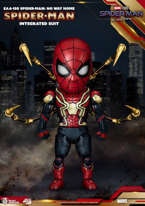 Spider-man: No Way Home Uova Attack Action Figura Spider-man Integrated Suit 17 Cm Beast Kingdom Toys