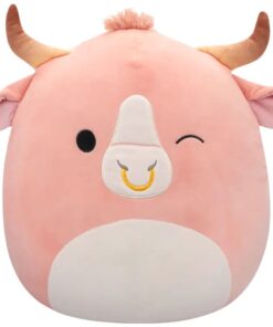 Squishmallows Peluche Figura Peach Brahma Bull Howland 40 Cm Jazwares