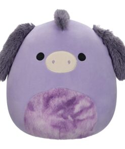 Squishmallows Peluche Figura Purple Donkey Con Tie-dye Belly Deacon 30 Cm Jazwares