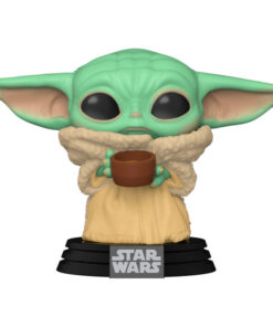 Star Wars Il Mandaloriano Funko Pop Vinile Figura Bambino Con Tazza 9 cm