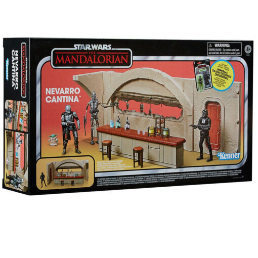 Star Wars Mandalorian Nevarro Cantina + Imperial Death Trooper Figura Set Hasbro