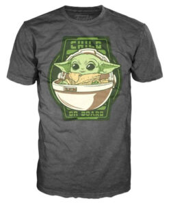 Star Wars Mandalorian Yoda The Bambino On Board T-shirt Funko