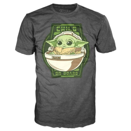 Star Wars Mandalorian Yoda The Bambino On Board T-shirt Funko