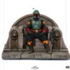 Star Wars The Mandalorian Deluxe Art Scale Statua 1/10 Boba Fett On Throne 18 Cm Iron Studios