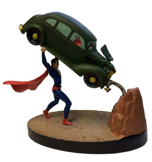 Statua Superman Action Comics Premium Motion 20 cm Factory Scatola Rovinata