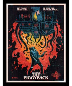 STRANGER THINGS 4 THE PIGGYBACK PRNT FRM Printed Art Pyramid International