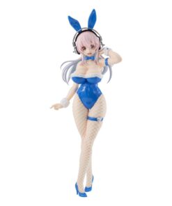 Super Sonico Bicute Bunnies Pvc Statua Super Sonico Blue Rabbit Ver. 30 Cm Furyu