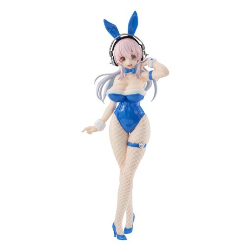 Super Sonico Bicute Bunnies Pvc Statua Super Sonico Blue Rabbit Ver. 30 Cm Furyu