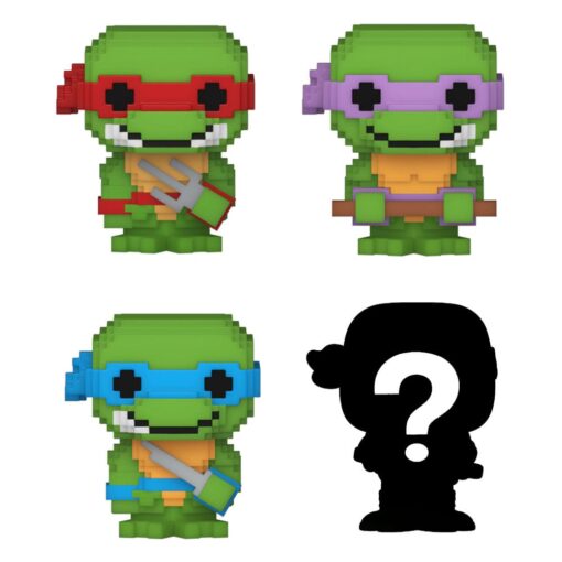 Tartarughe Ninja Bitty Pop! Vinile Figura 4-pack 8-bit 2