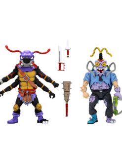 Tartarughe Ninja Cartoon Antrax & Scumbug 2pack Af Action Figura Neca