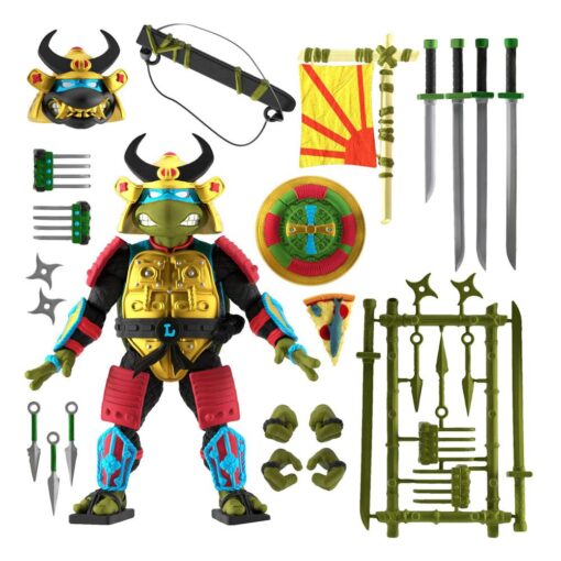 Tartarughe Ninja Ultimates Action Figura Leo The Sewer Samurai 18 Cm Super7