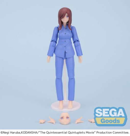 The Quintessential Quintuplets Action Figures Miku Nakano 15 Cm Sega