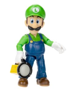 The Super Mario Bros. Movie Figura Luigi con Torcia 13 Cm Jakks Pacific